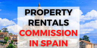 How much commission do I have to pay when renting an apartment in Spain in 2023?