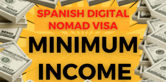 What is the minimum income needed to apply for the Spanish Digital Nomad Visa?