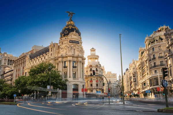 A view of Madrid's cityscape