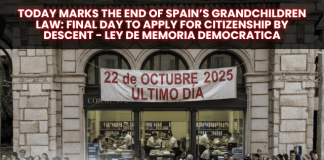 Today Marks the End of Spain’s Grandchildren Law: Final Day to Apply for Citizenship by Descent – Ley de Memoria Democratica Today Marks the End of Spain’s Grandchildren Law: Final Day to Apply for Citizenship by Descent - Ley de Memoria Democratica