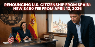 Renouncing U.S. Citizenship From Spain: New $450 Fee from April 13, 2026 Renouncing U.S. Citizenship From Spain: New $450 Fee from April 13, 2026