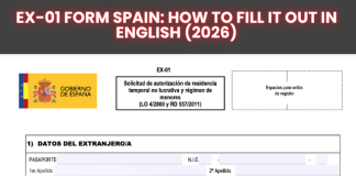 EX-01 Form Spain: How to Fill It Out in English (2026) EX-01 Form Spain: How to Fill It Out in English (2026)
